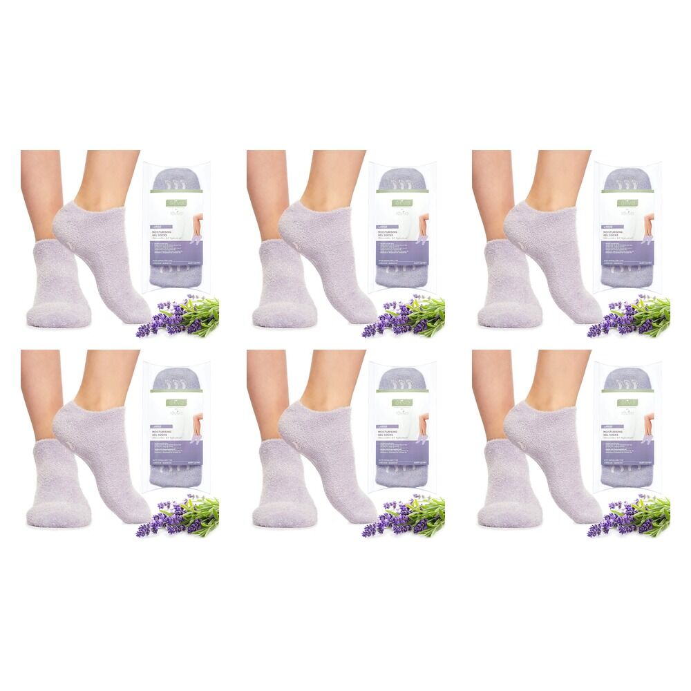 Elive Large Moisturising Gel Socks x 6 Bundle of 6