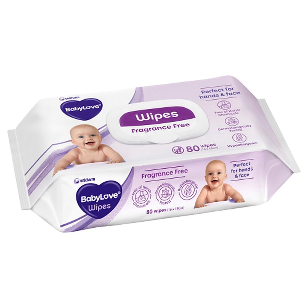 Baby Love Everyday Baby Wipes 6 x 80 Pack