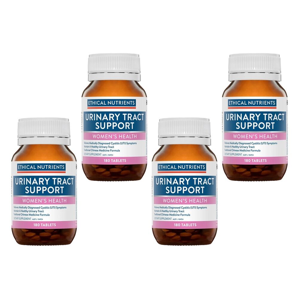 Ethical Nutrients Urinary Tract Support Women's Health 180 Tablets Pack of 4