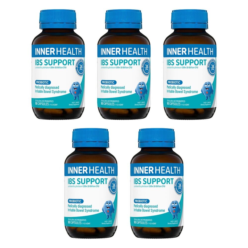 Inner Health IBS Support Probiotic 90 Capsules Pack of 5
