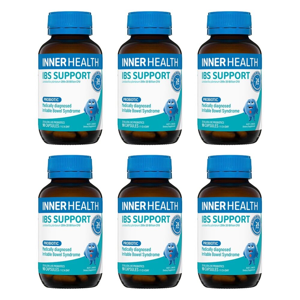 Inner Health IBS Support Probiotic 90 Capsules Pack of 6