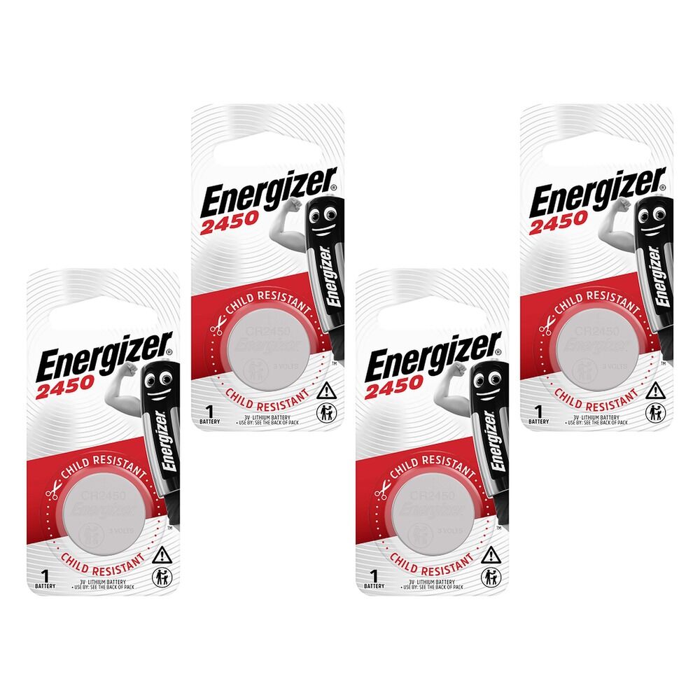 Energizer 2450 Lithium Coin Battery Pack of 4