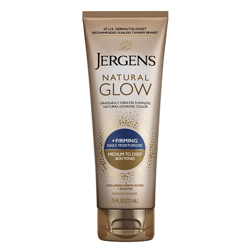 Jergens Natural Glow + Firming Moisturiser Medium to Deep 221mL