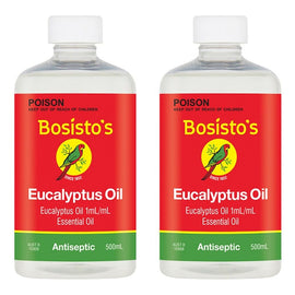 Bosisto's Eucalyptus Oil 500mL Pack of 2
