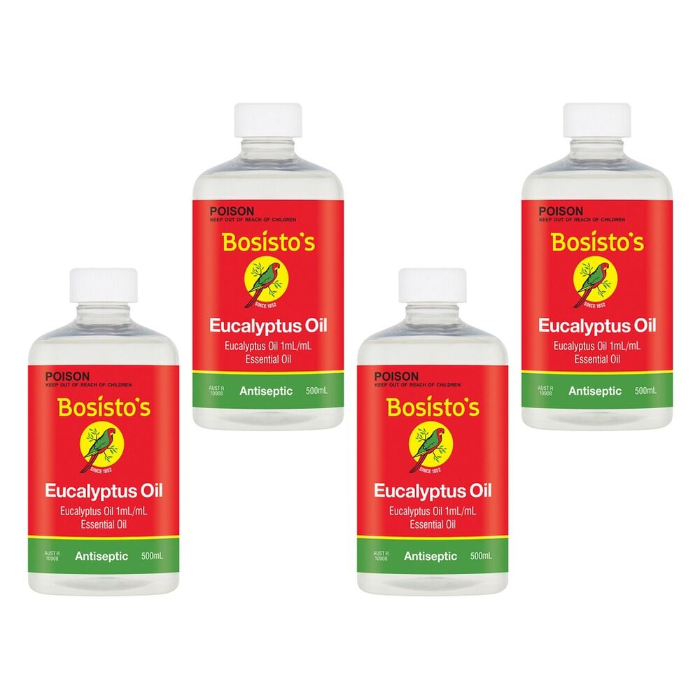 Bosisto's Eucalyptus Oil 500mL Pack of 4
