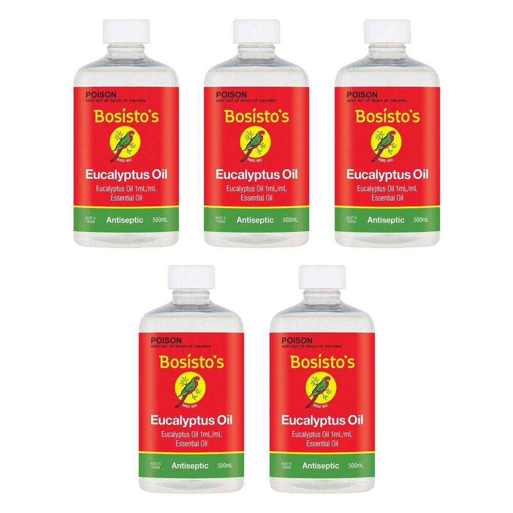 Bosisto's Eucalyptus Oil 500mL Pack of 5