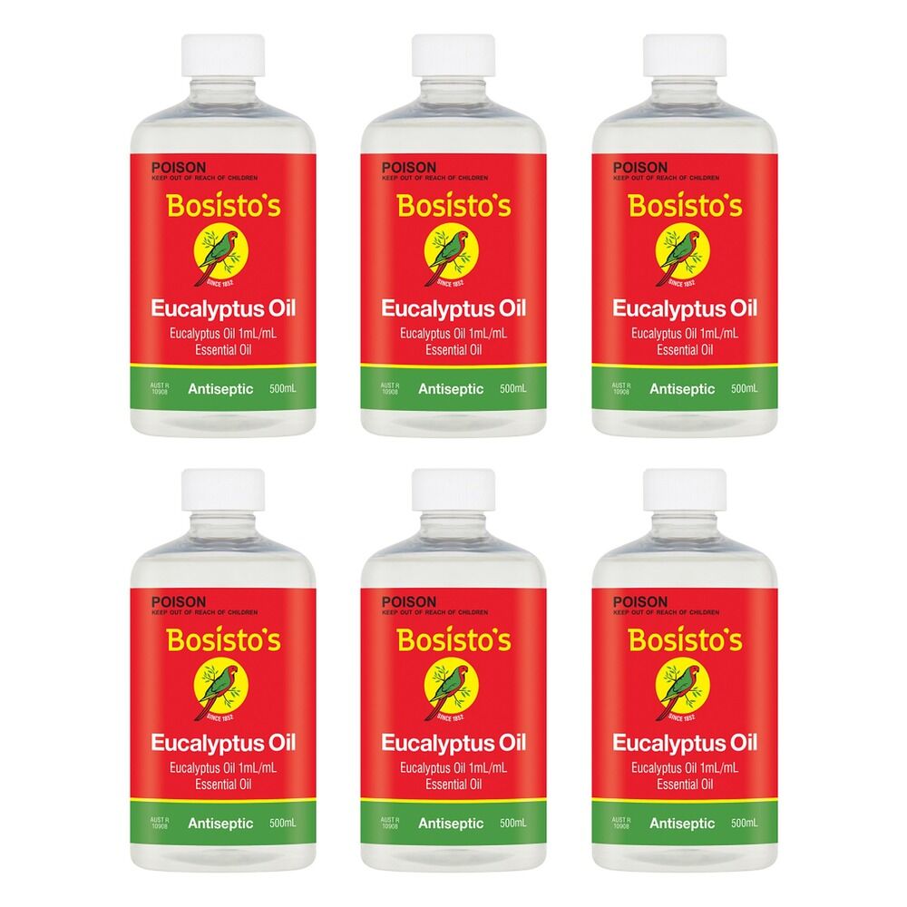 Bosisto's Eucalyptus Oil 500mL Pack of 6