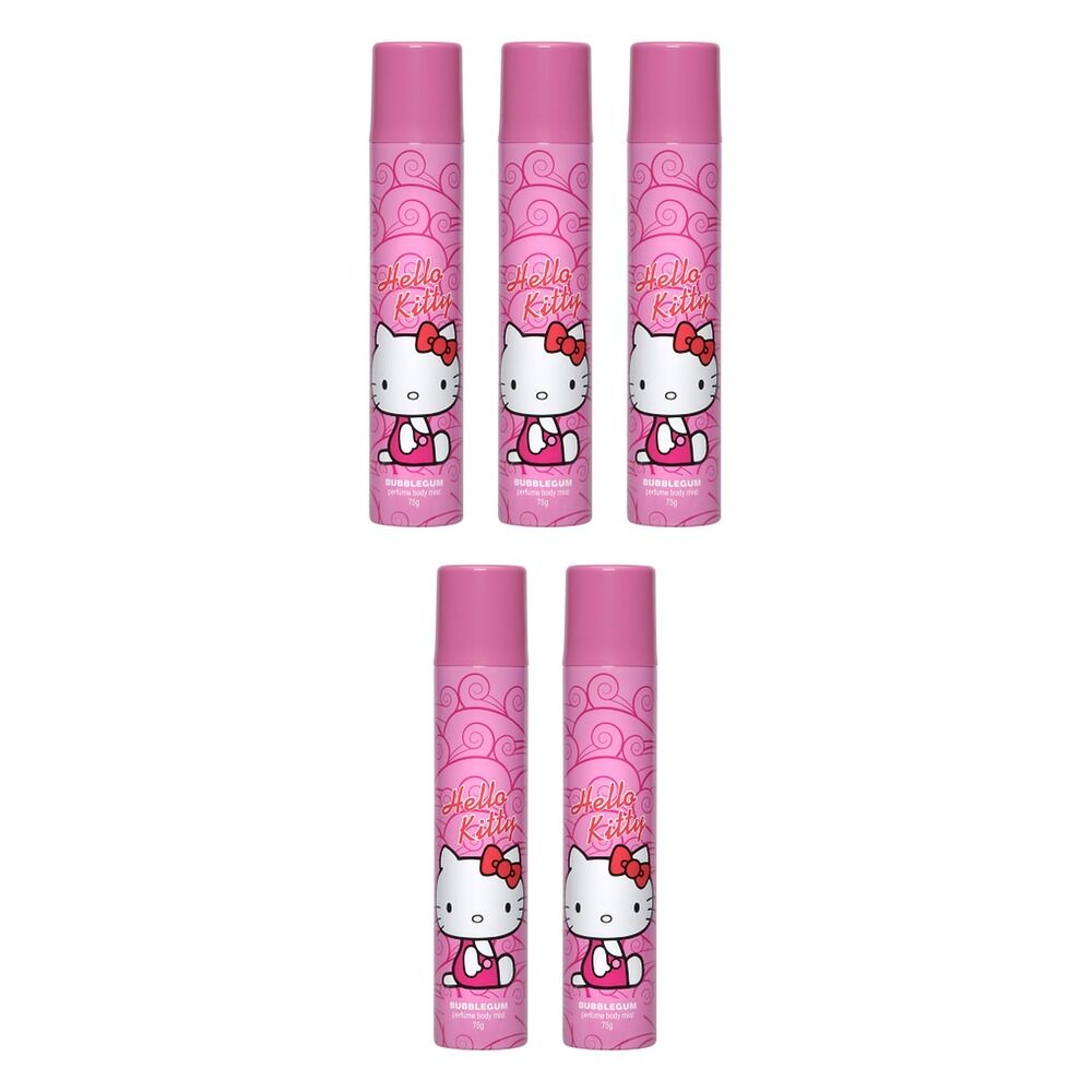 Hello Kitty Perfume Body Mist Bubblegum 75g Pack of 5