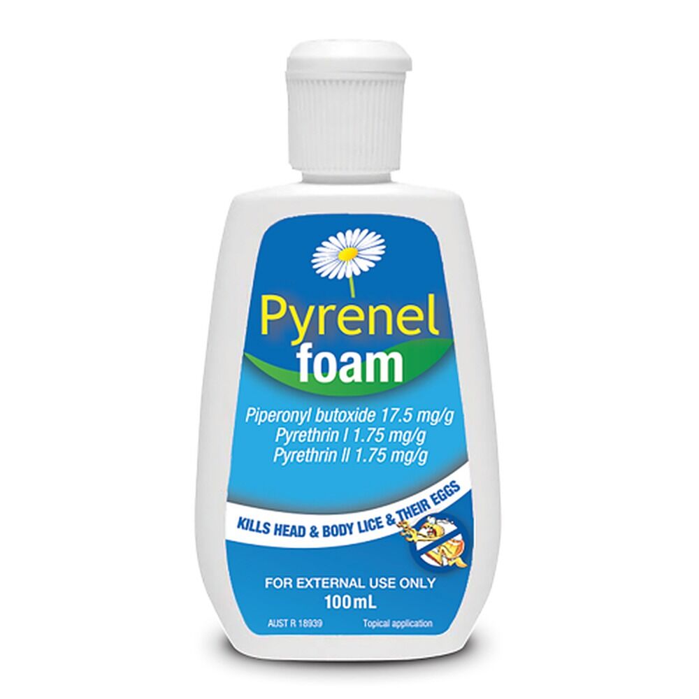 Pyrenel Foam Head Lice Treatment 100mL