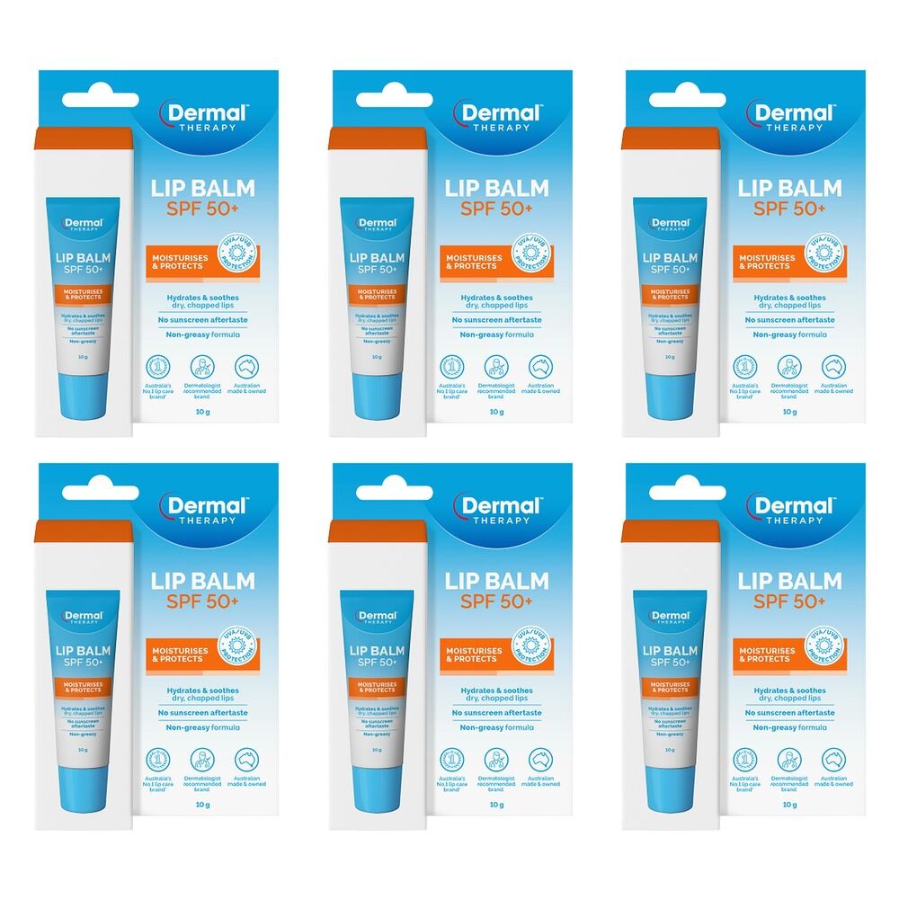 Dermal Therapy Lip Balm SPF 50+ 10g Pack of 6