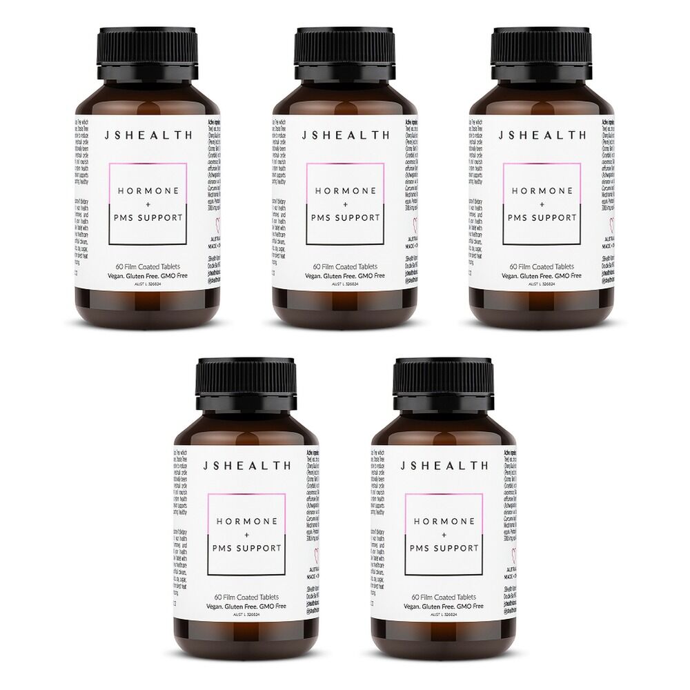 JSHealth Hormone + PMS Support 60 Tablets Pack of 5