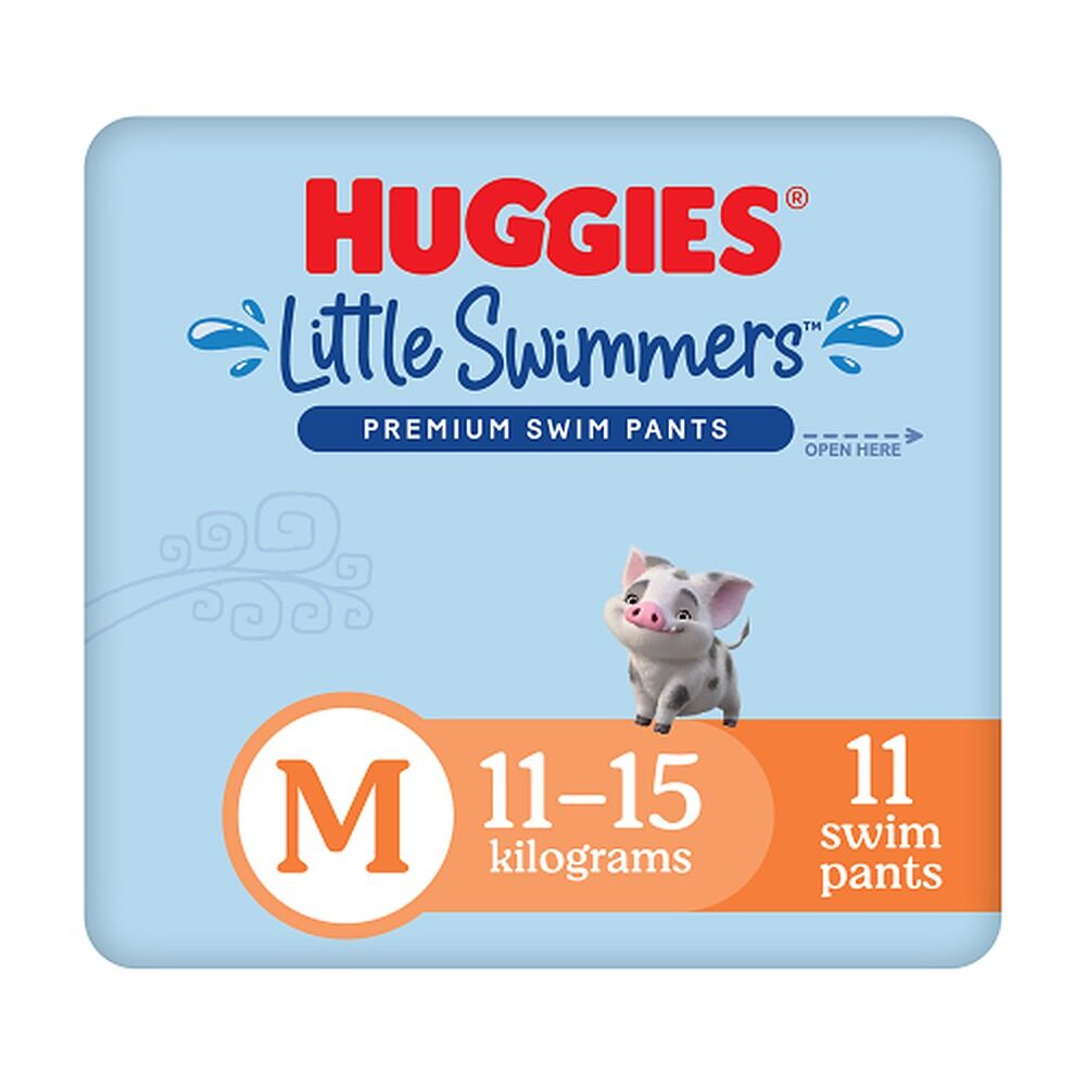 Huggies Little Swimmers Medium Swim Pants, Pack of 11 x 3
