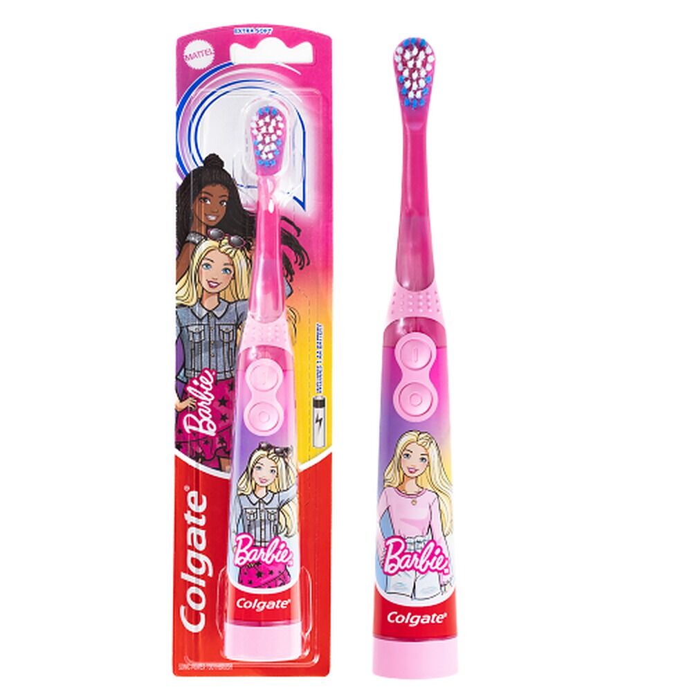 Colgate Kids Batman or Barbie Sonic Power Toothbrush Extra Soft 3+ Years