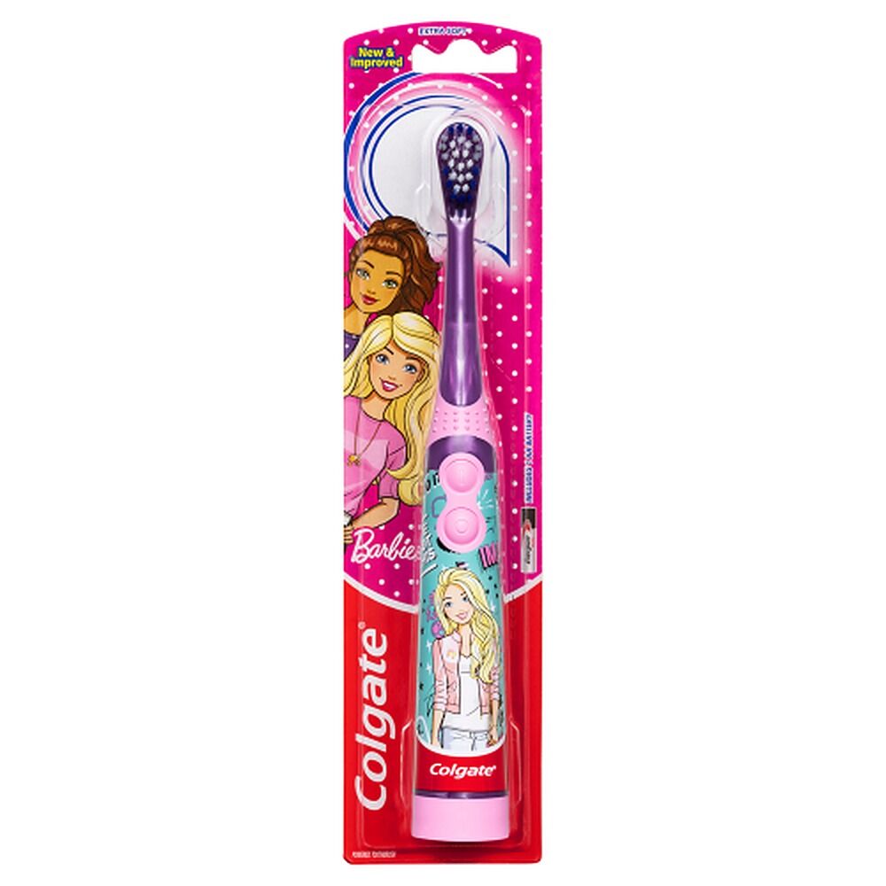 Colgate Kids Batman or Barbie Sonic Power Toothbrush Extra Soft 3+ Years