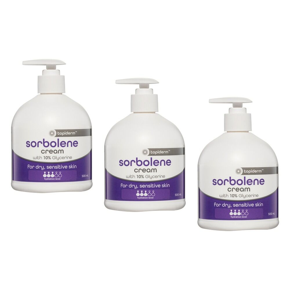 Topiderm Sorbolene Cream 500mL Pack of 3