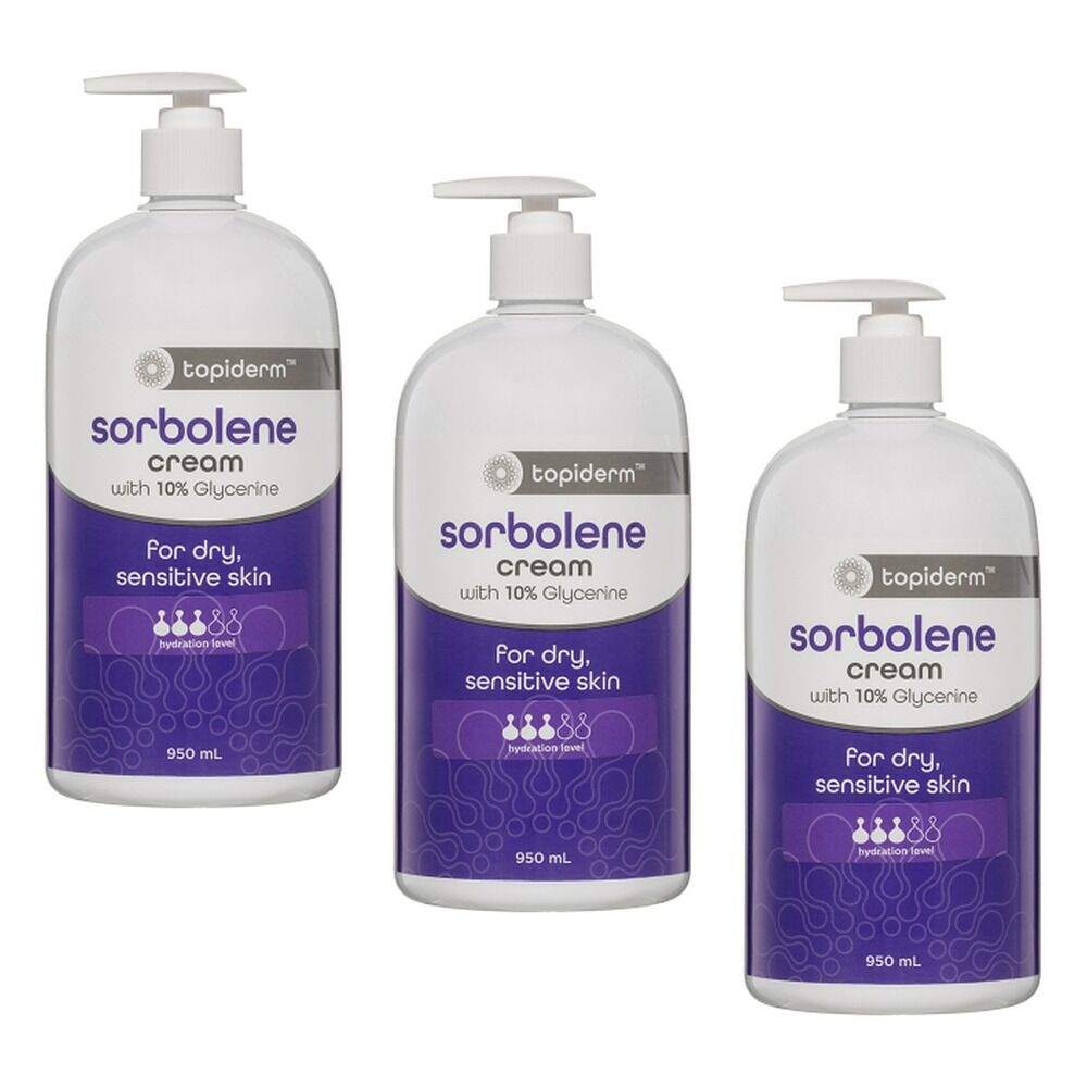 Topiderm Sorbolene Cream 950mL Pack of 3