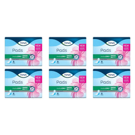 Tena InstaDry Long Length Pads 8 Pack x 6 Bundle of 6