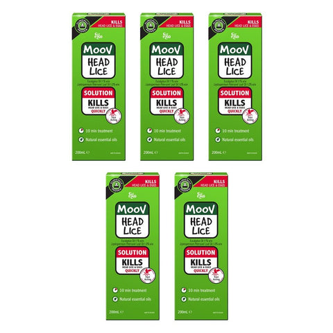 Ego Moov Head Lice Solution 200mL Pack of 5