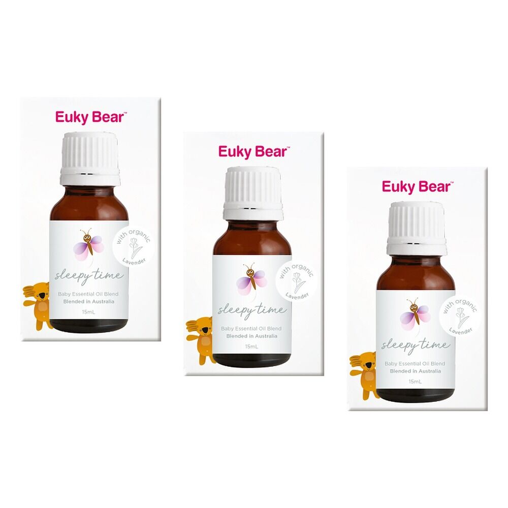 Euky Bear Sleepy Time Baby Essential Oil Blend 15mL Pack of 3