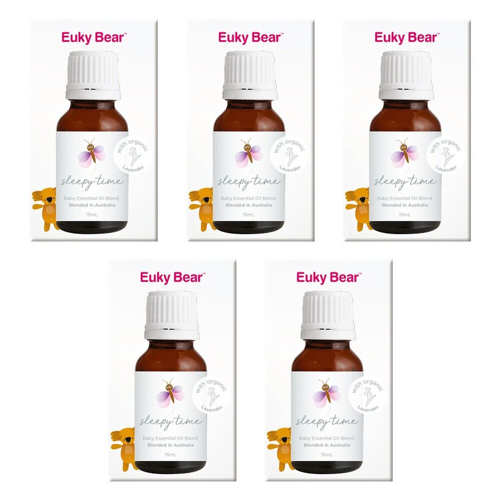Euky Bear Sleepy Time Baby Essential Oil Blend 15mL Pack of 5