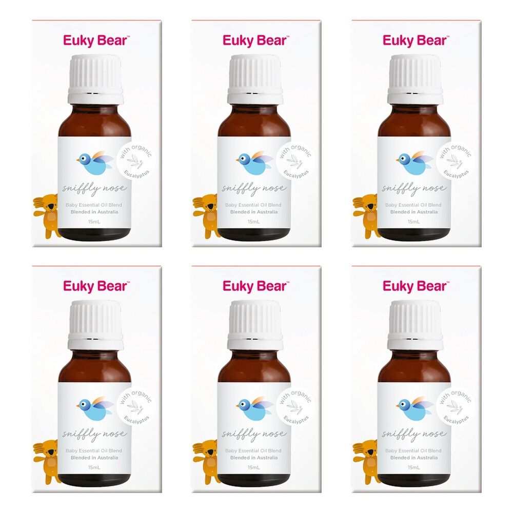 Euky Bear Sniffly Nose Baby Essential Oil Blend 15mL Pack of 6