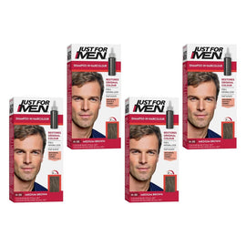 Just For Men Shampoo-In Haircolour Medium Brown 66mL Pack of 4
