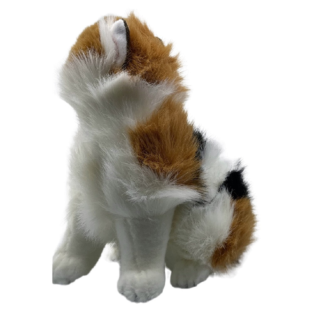 Bocchetta Plush Toys "Alfio" Calico Cat Stuffed Animal Medium Sitting 34cm