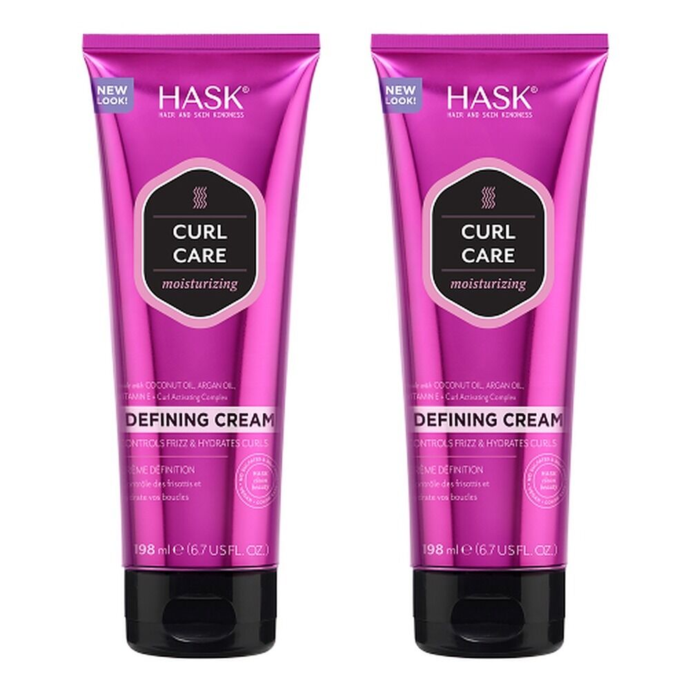 HASK Curl Care Moisturizing Defining Cream 198mL x 4 Bundle of 2