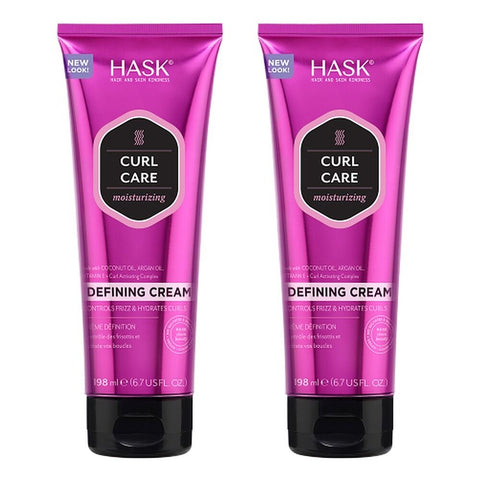 HASK Curl Care Moisturizing Defining Cream 198mL x 4 Bundle of 2