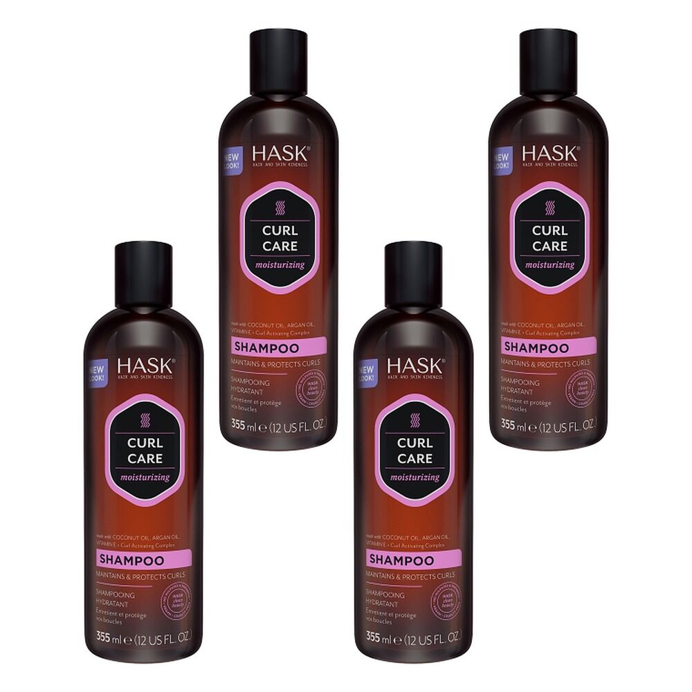 Hask Curl Care Moisturizing Shampoo 355mL Pack of 4