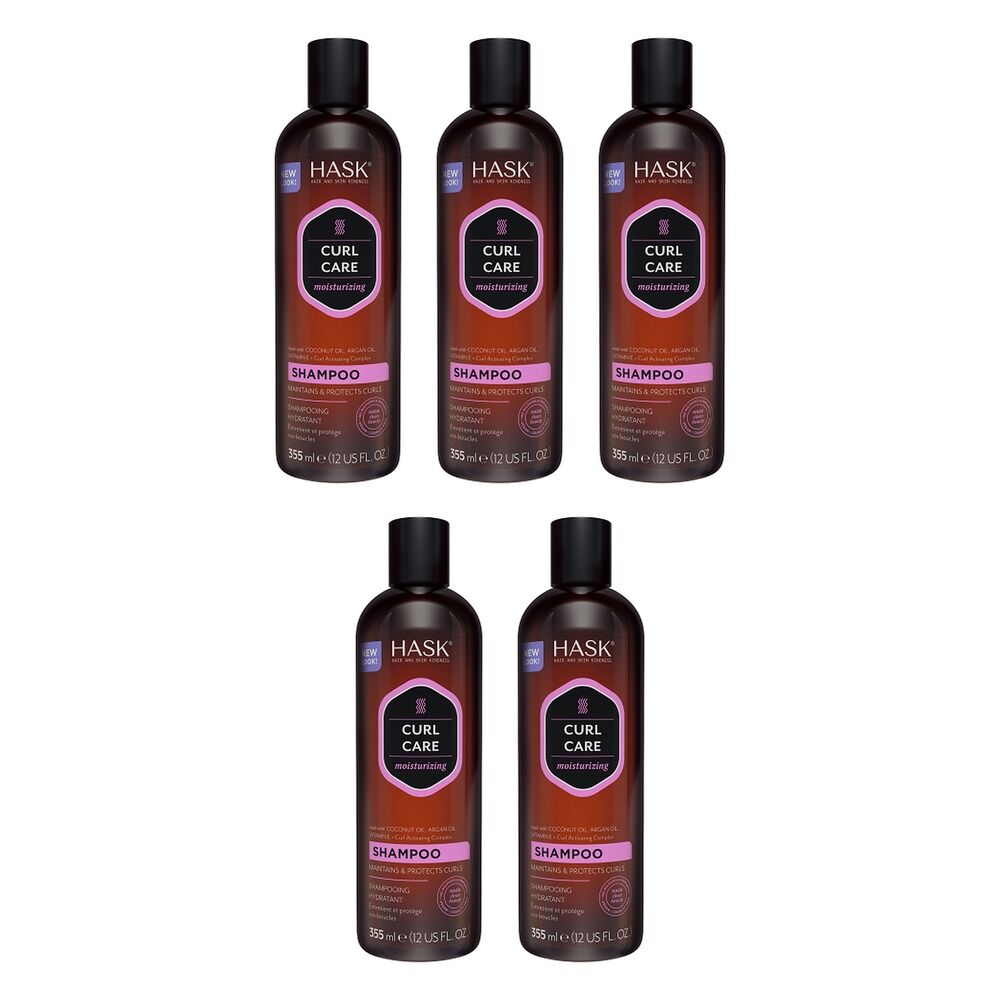Hask Curl Care Moisturizing Shampoo 355mL Pack of 5
