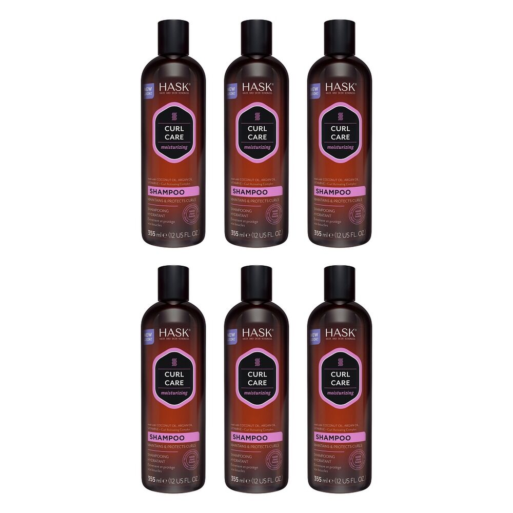 Hask Curl Care Moisturizing Shampoo 355mL Pack of 6