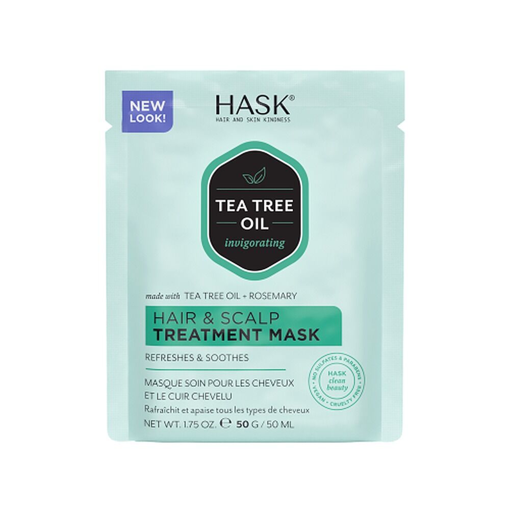 HASK Tea Tree Oil & Rosemary Hair & Scalp Treatment Mask 50g x 12