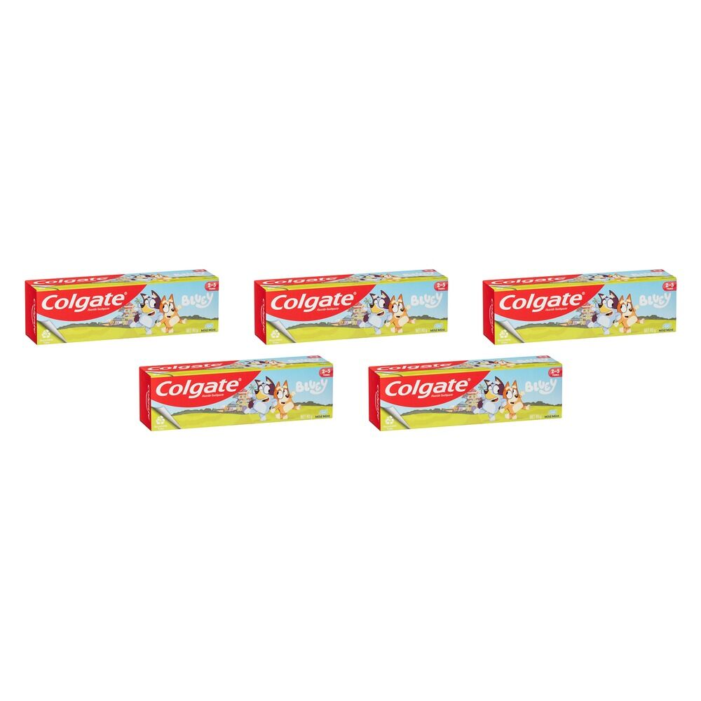 Colgate Bluey Toothpaste Mild Mint 90g Pack of 5