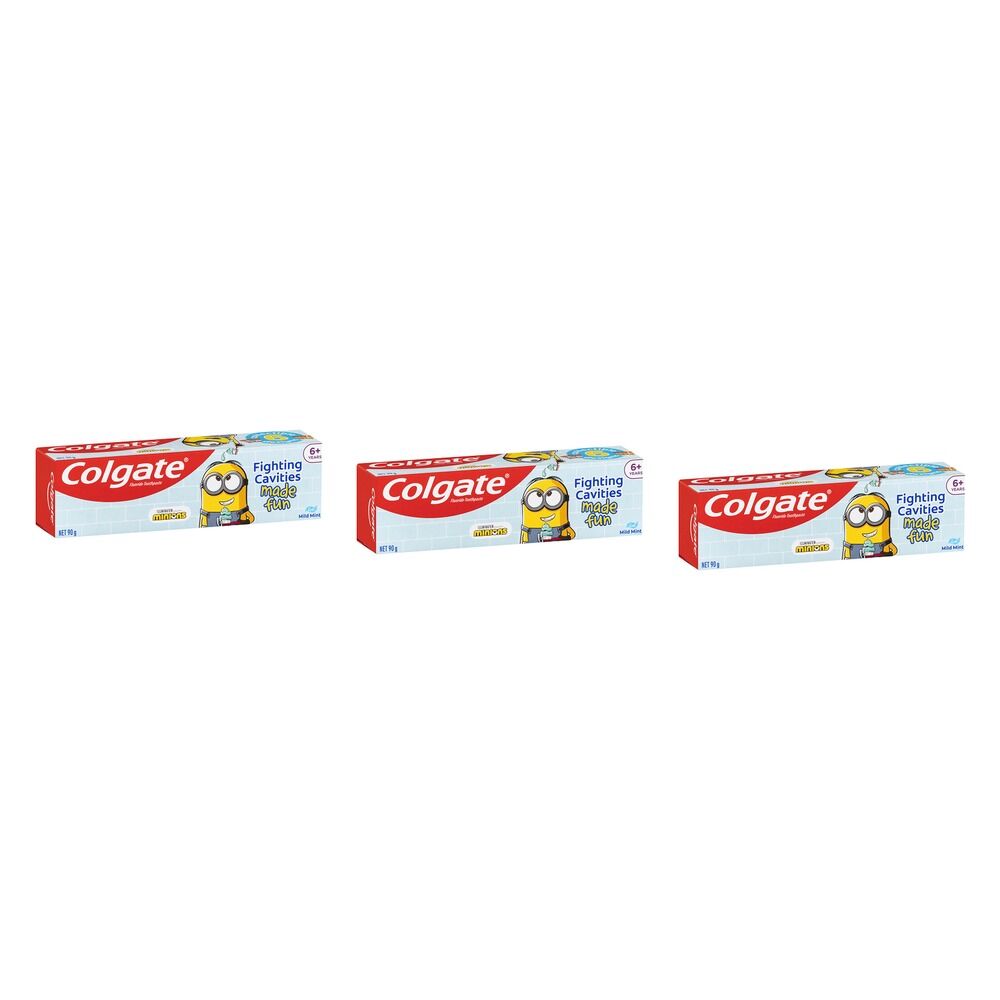 Colgate Kids Minions Mint Toothpaste 90g Pack of 3