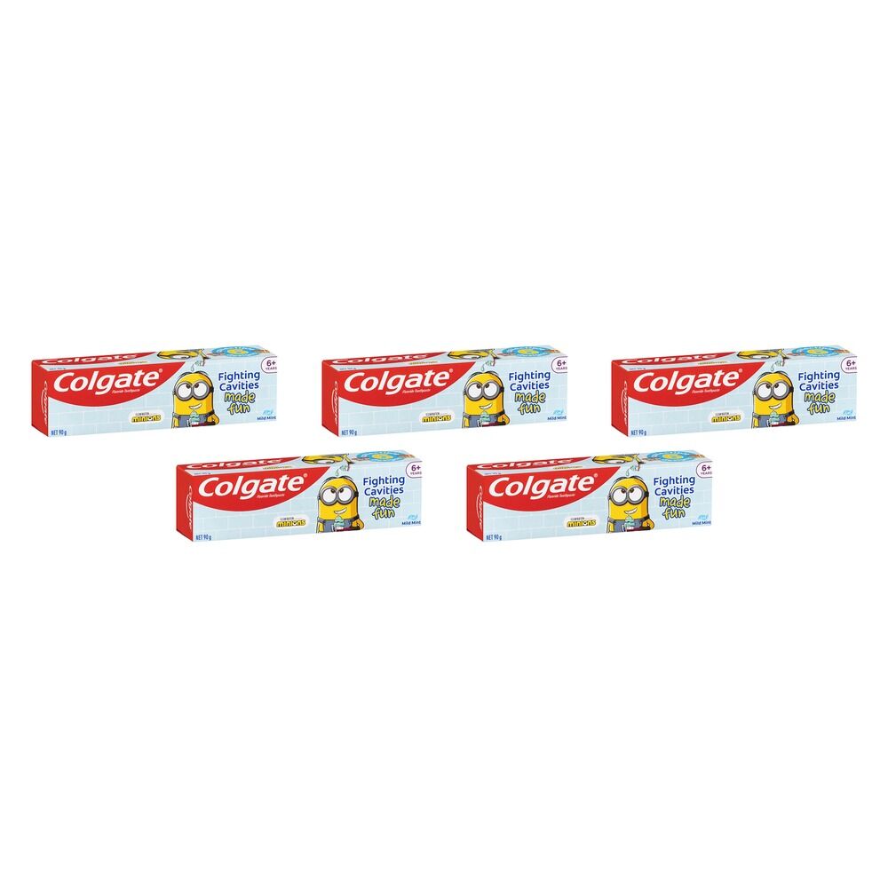 Colgate Kids Minions Mint Toothpaste 90g Pack of 5