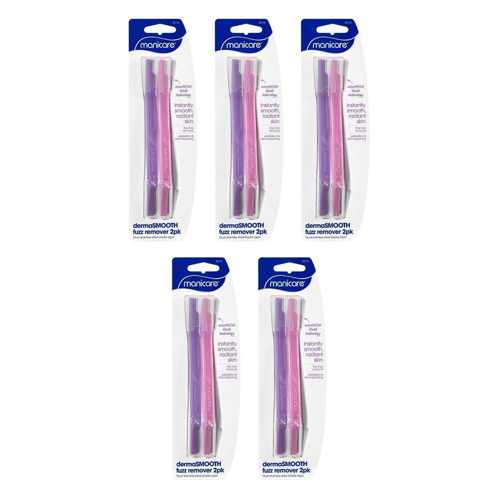 Manicare DermaSmooth Fuzz Remover 2 Pack Bundle of 5
