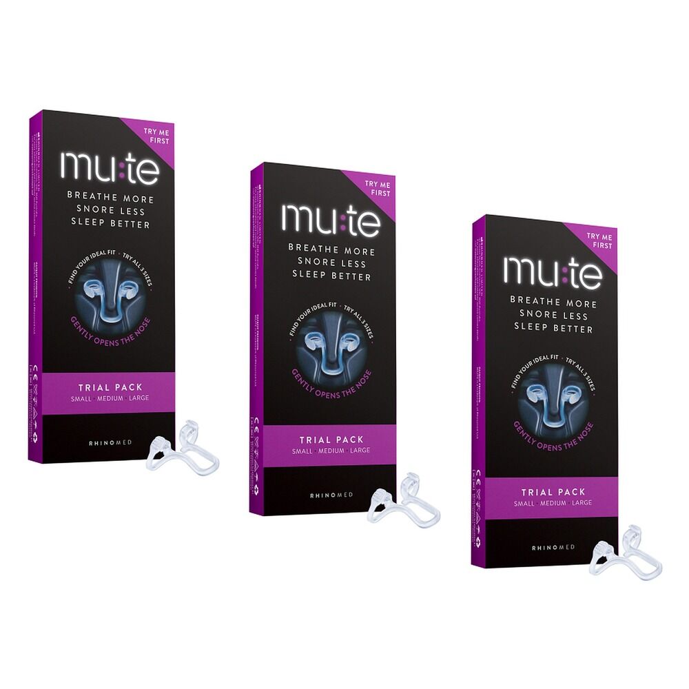 Mute Nasal Device Trial Pack 3 Sizes Bundle of 3