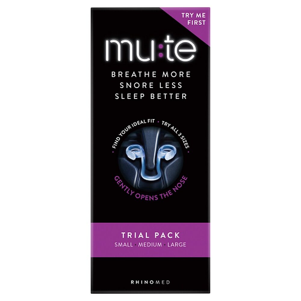 Mute Nasal Device Trial Pack 3 Sizes