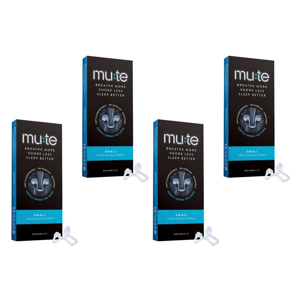 Mute Small Nasal Device 3 Pack Bundle of 4