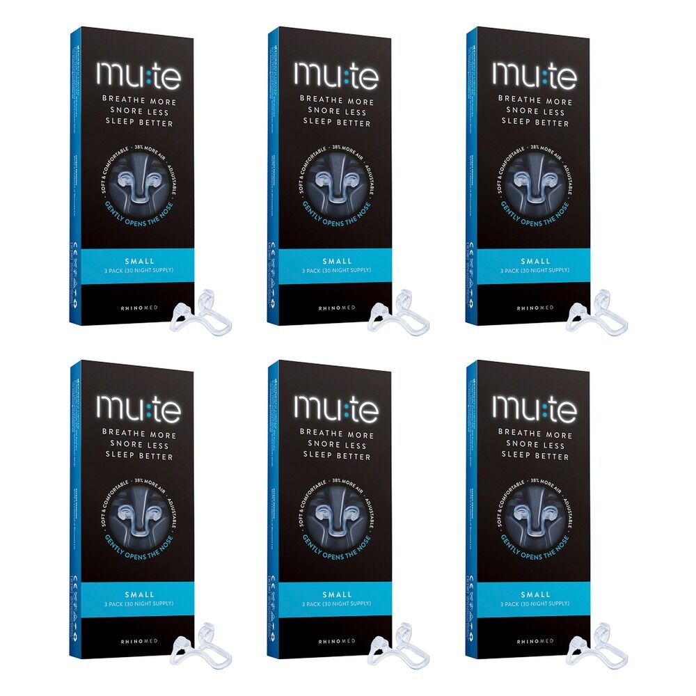 Mute Small Nasal Device 3 Pack Bundle of 6