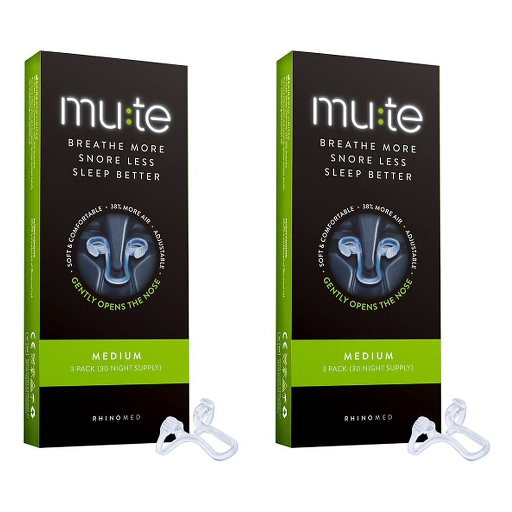 Mute Medium Nasal Device 3 Pack Bundle of 2