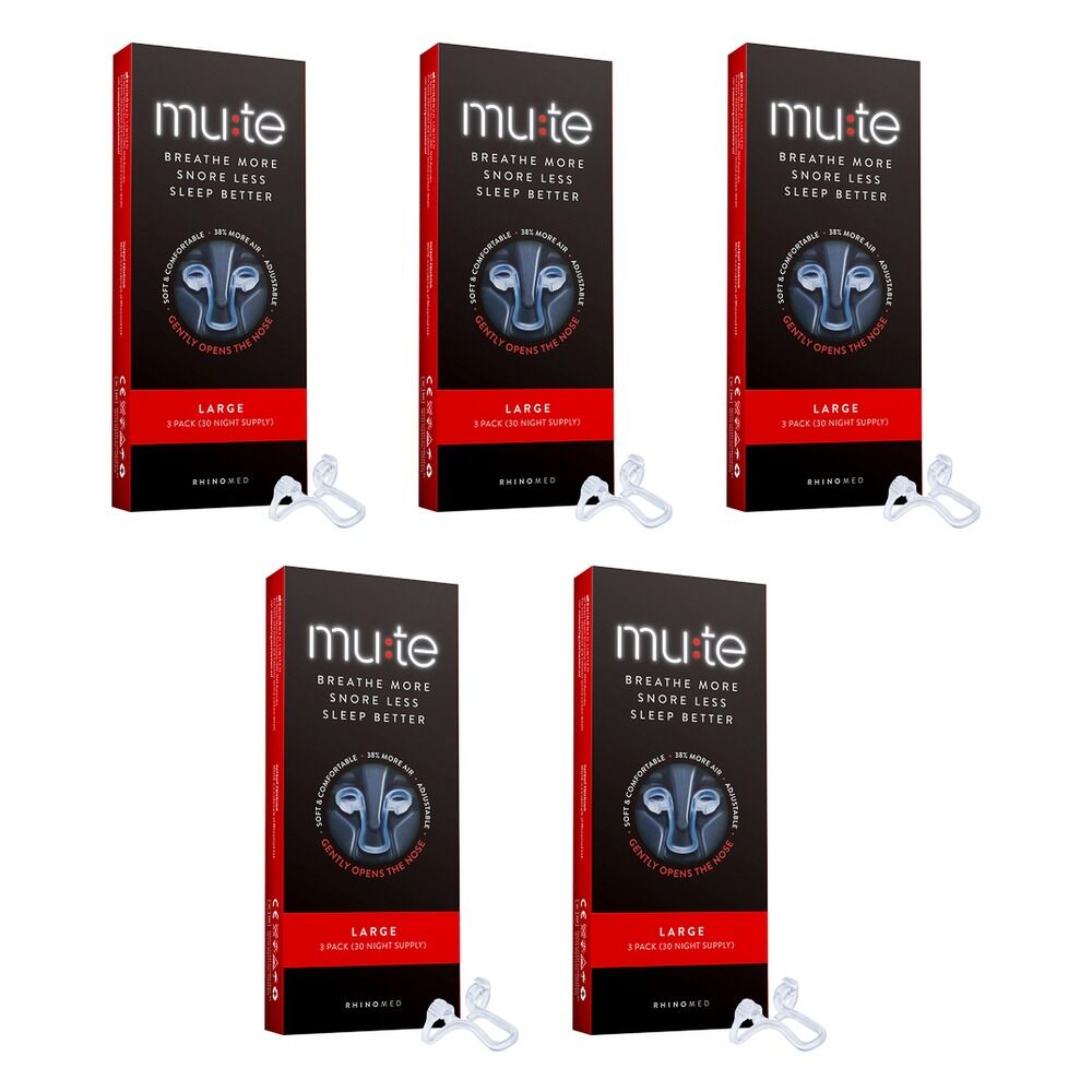 Mute Large Nasal Device 3 Pack Bundle of 5