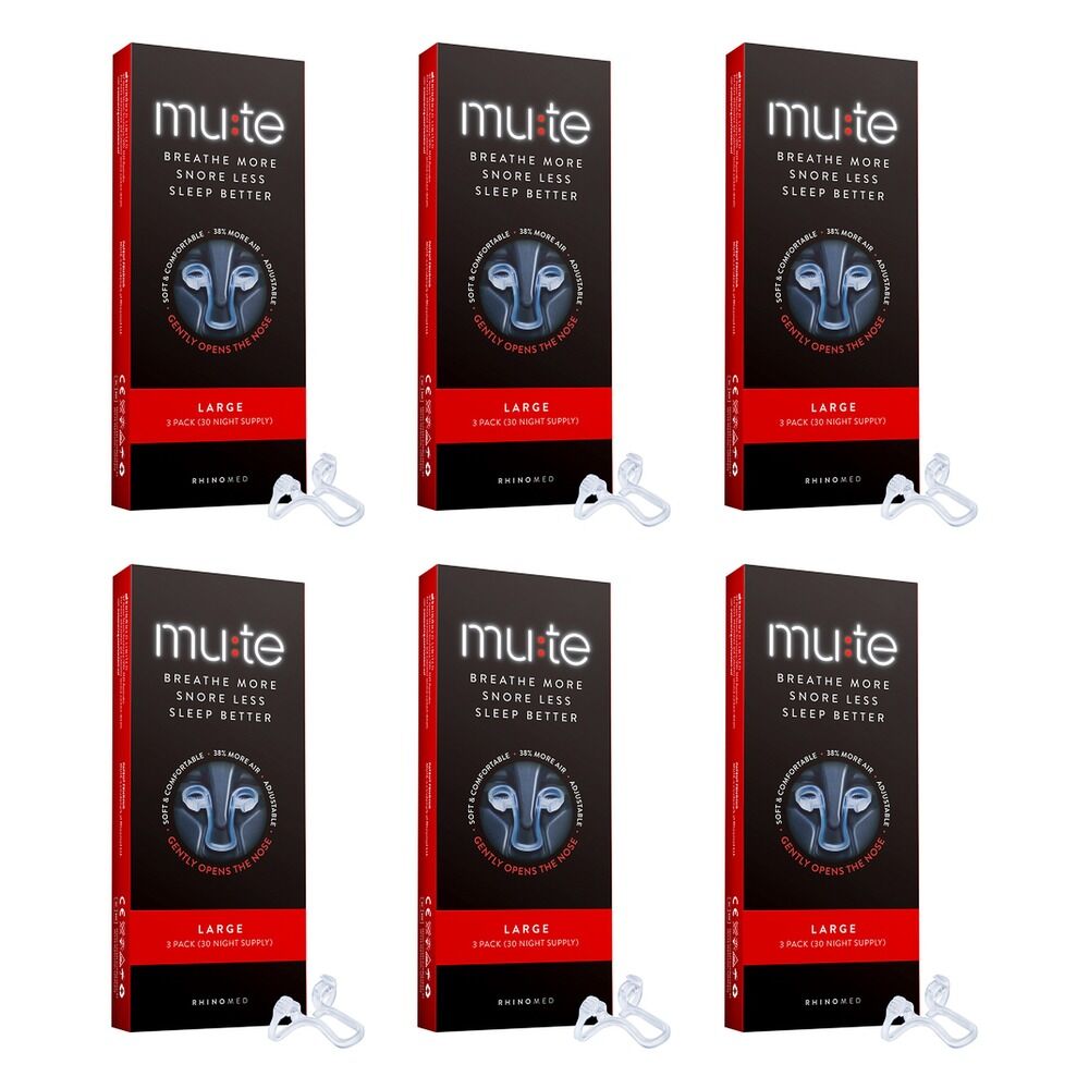 Mute Large Nasal Device 3 Pack Bundle of 6