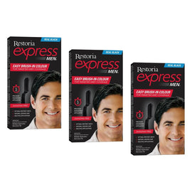 Restoria Express Men Real Black 90g Pack of 3