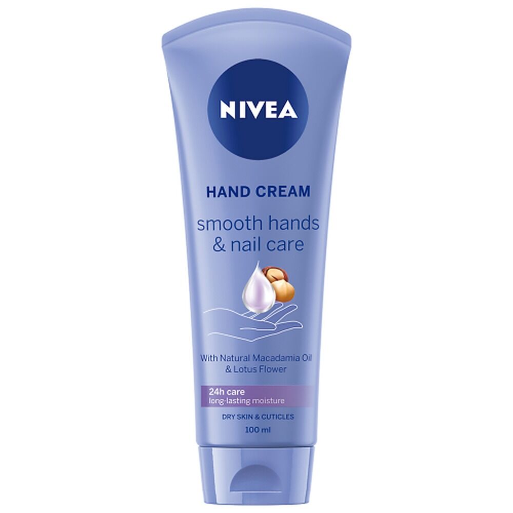 NIVEA Smooth Hands & Nail Care Hand Cream 100mL x 3
