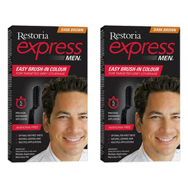 Restoria Express Men Dark Brown 90g Pack of 2