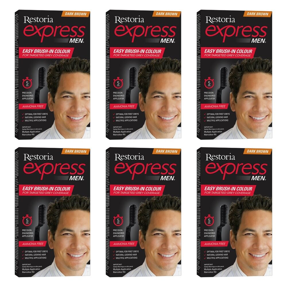 Restoria Express Men Dark Brown 90g Pack of 6