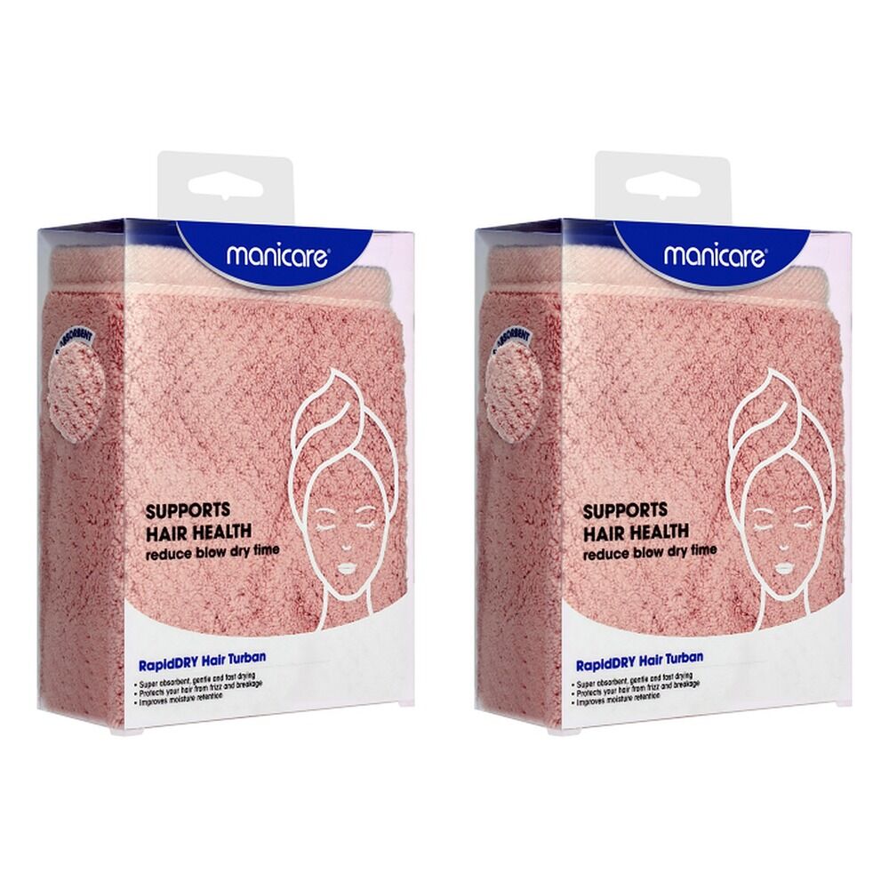 Manicare rapidDry Hair Turban Pack of 2
