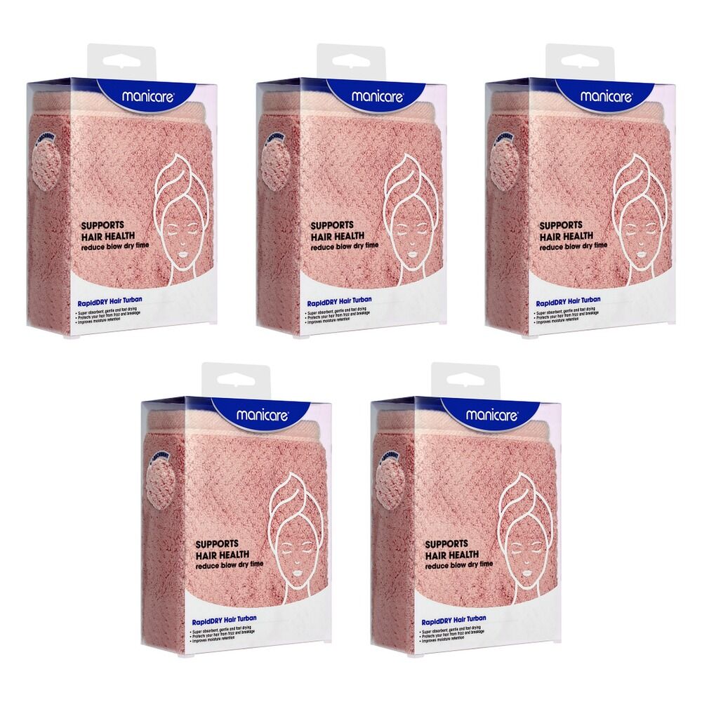 Manicare rapidDry Hair Turban Pack of 5